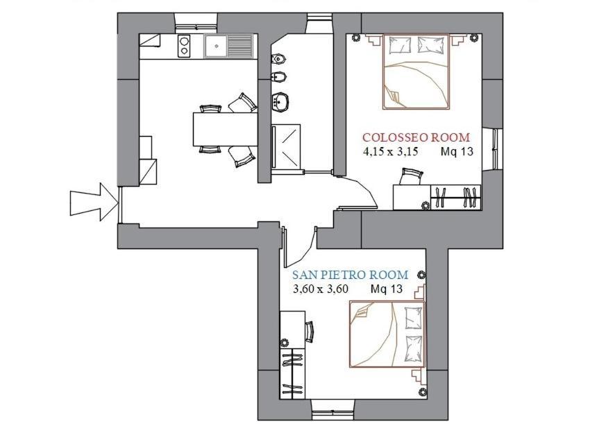 Romarina Apartment Bagian luar foto